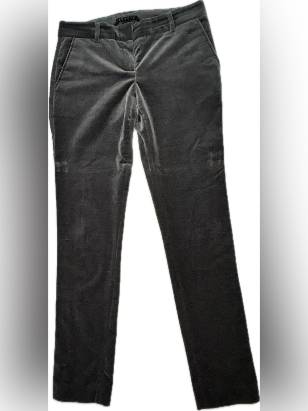 Theory Charcoal Gray Tuxedo Trousers